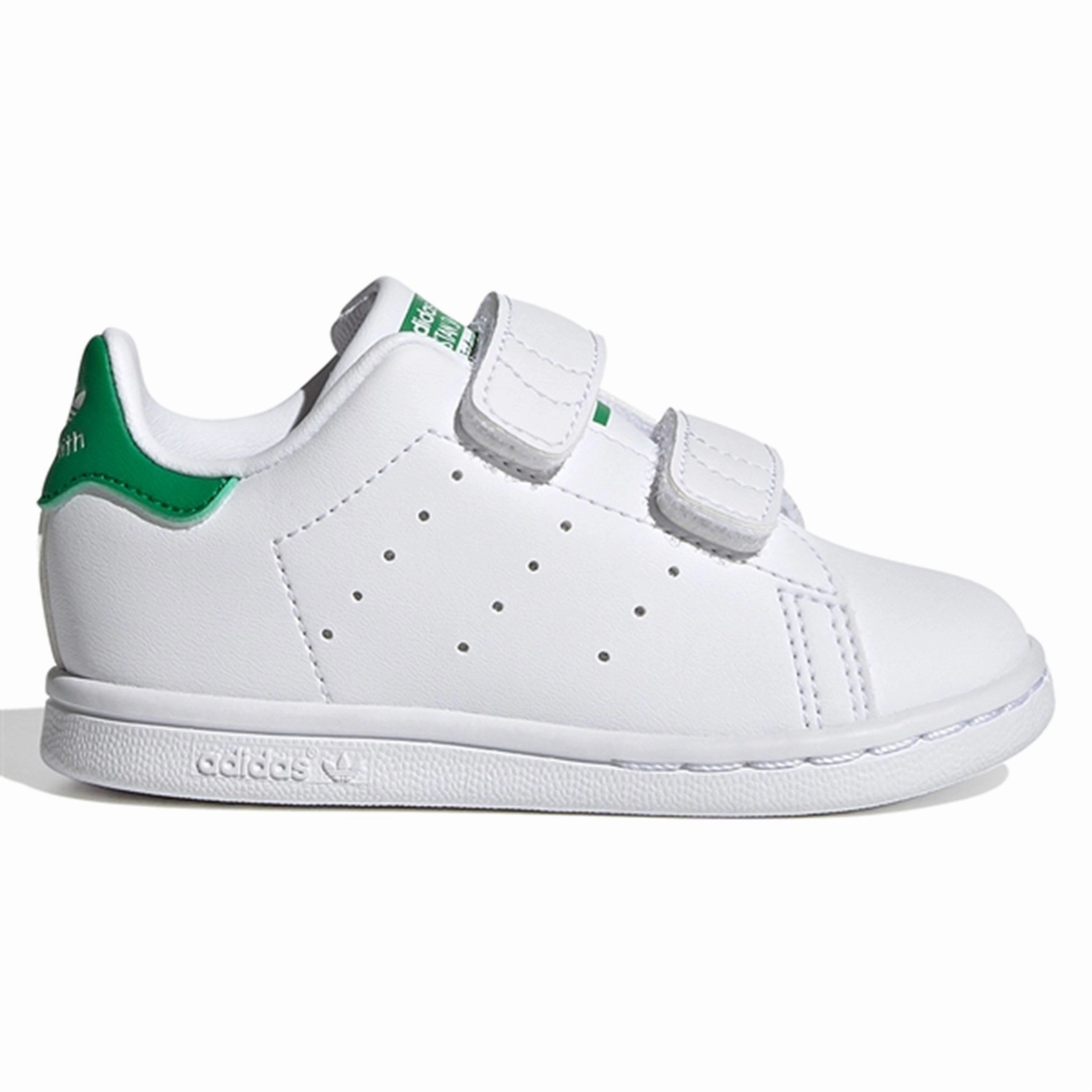 adidas Originals Stan Smith Sneakers Cloud White / Green Kids Velcro Sneakers discount