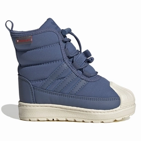 adidas Originals Superstar 360 Boots 2.0 Blue / White Winter Boots for Kids on sale