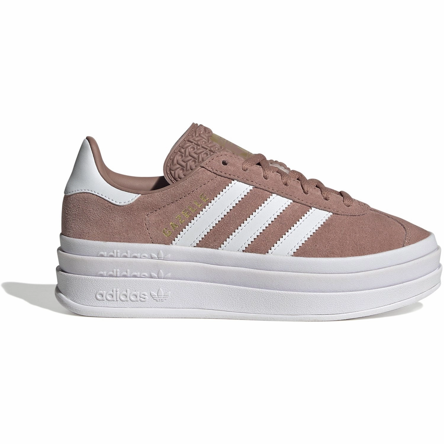 adidas Originals Warm Clay/Ftwr White/Gold Met. Gazelle Bold J Sneakers Kids Sneakers with Laces sale