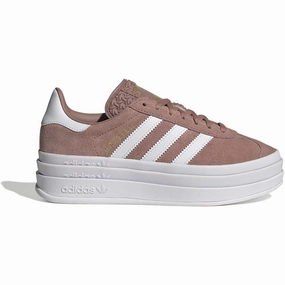 adidas Originals Warm Clay/Ftwr White/Gold Met. Gazelle Bold J Sneakers Kids Sneakers with Laces sale