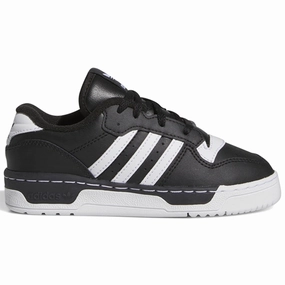 adidas Rivalry Low C Sneakers Core Black / White Kids Sneakers with Laces sale