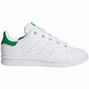 adidas Stan Smith Sneakers White/Green Kids Sneakers with Laces sale