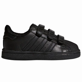 adidas Superstar Sneakers Black Kids Velcro Sneakers discount