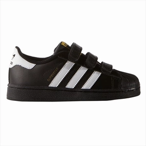 adidas Superstar Sneakers Black/White Kids Velcro Sneakers discount