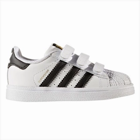 adidas Superstar Sneakers White/Black Kids Velcro Sneakers discount