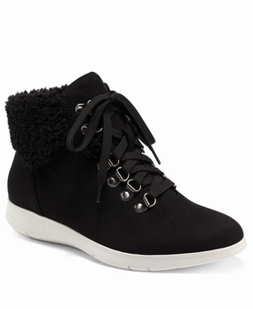 Aerosoles Frankie Boots Women's US 7 Black Faux Suede Ankle Round Toe KHD1247 Top-rated Womens Boots outlet