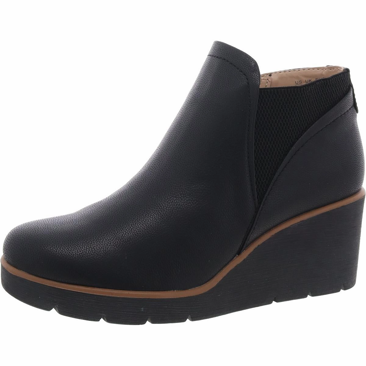 Affirm Womens Faux Leather Ankle Booties