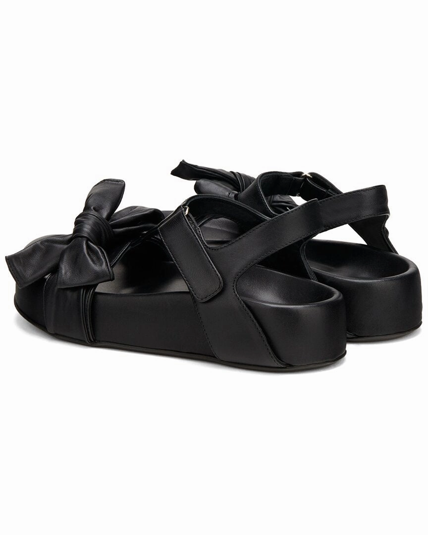 AGL Jane Ribbon Leather Sandal