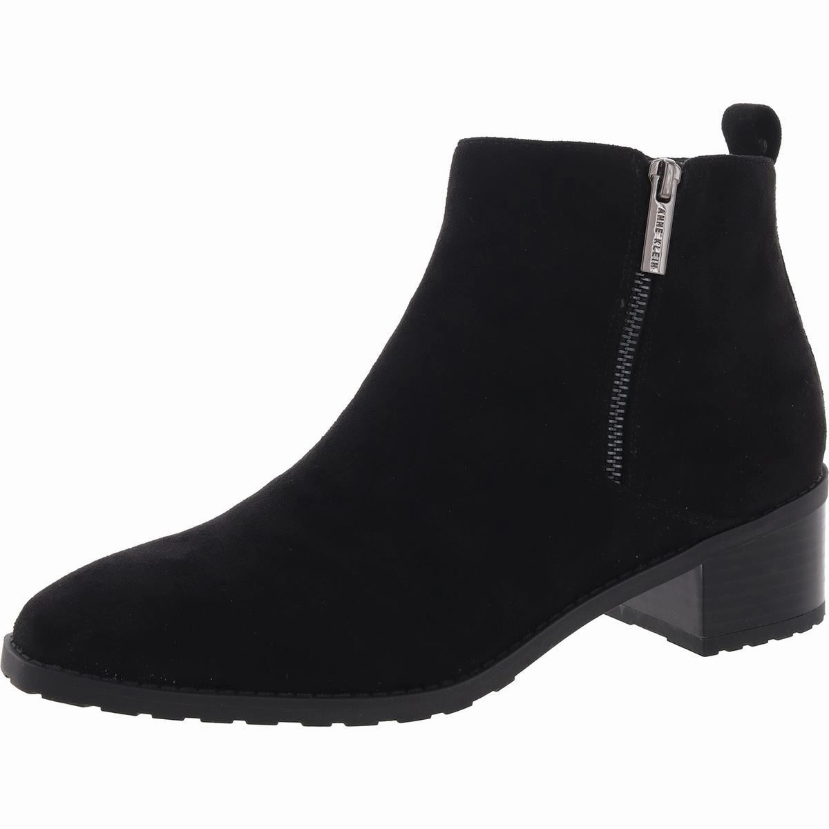 AKSAKARA Womens Double Zipper Faux Suede Ankle Boots Womens Winter Boots promo deal