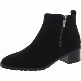 AKSAKARA Womens Double Zipper Faux Suede Ankle Boots Womens Winter Boots promo deal