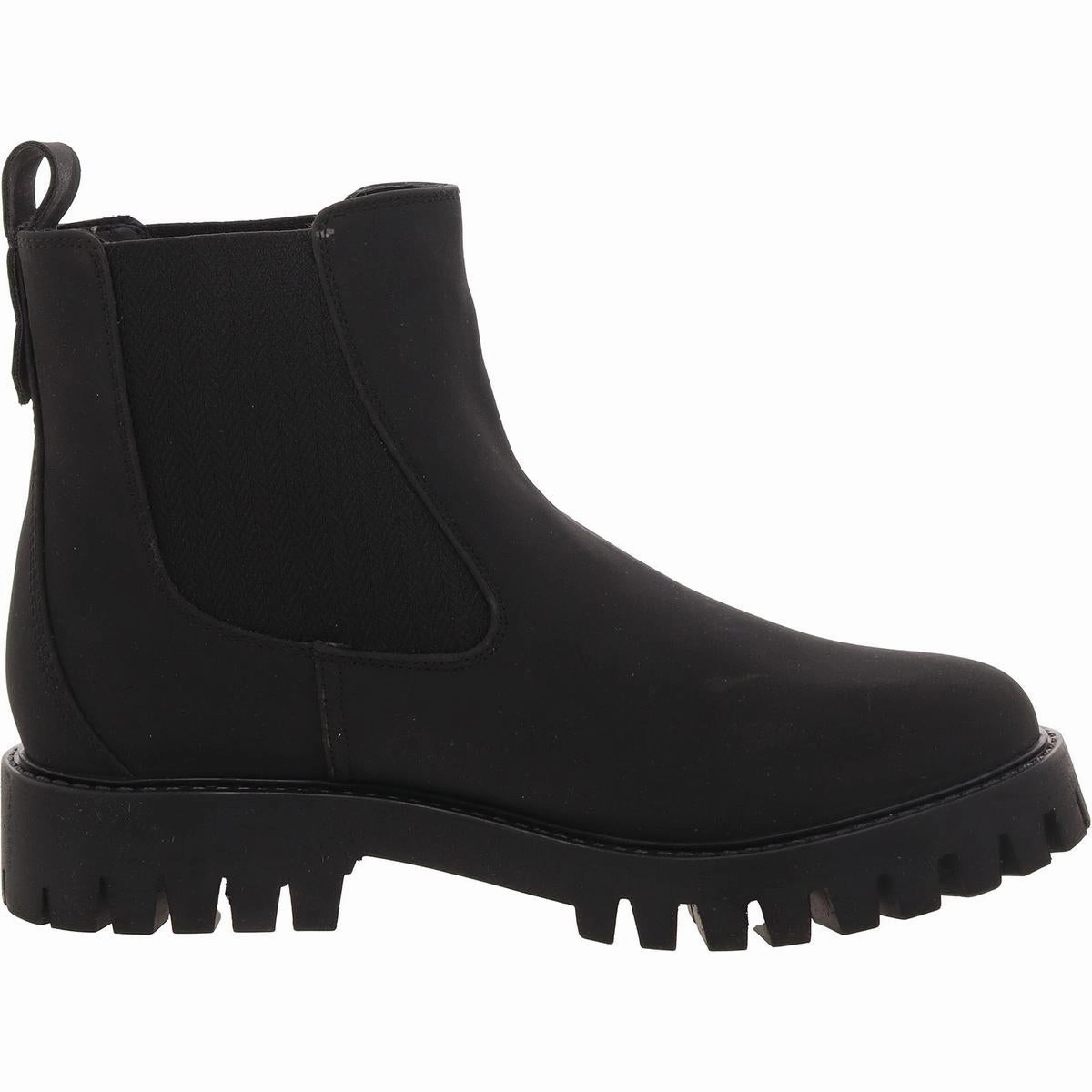 Alara Womens Faux Leather Block Heel Chelsea Boots