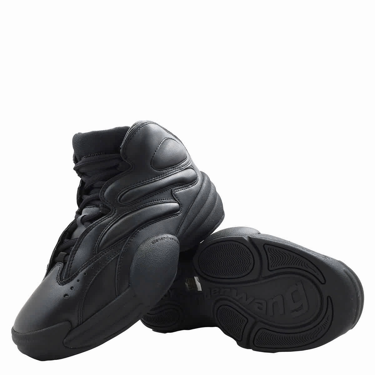 Alexander Wang Black Hoop High-Top Sneakers