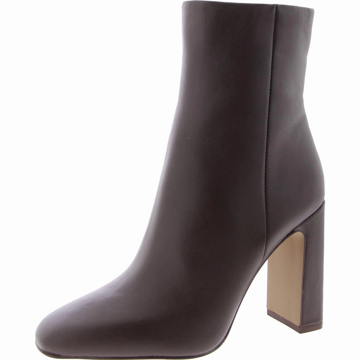 Allison Womens Pointed Toe Leather Mid-Calf Boots