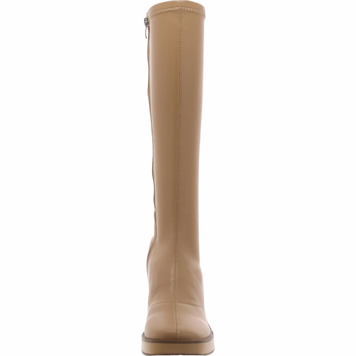 ALONDRA Womens Faux Leather Platform Mid-Calf Boots