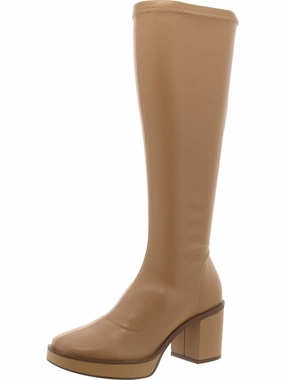 ALONDRA Womens Faux Leather Platform Mid-Calf Boots Buy Womens Boots online cheap