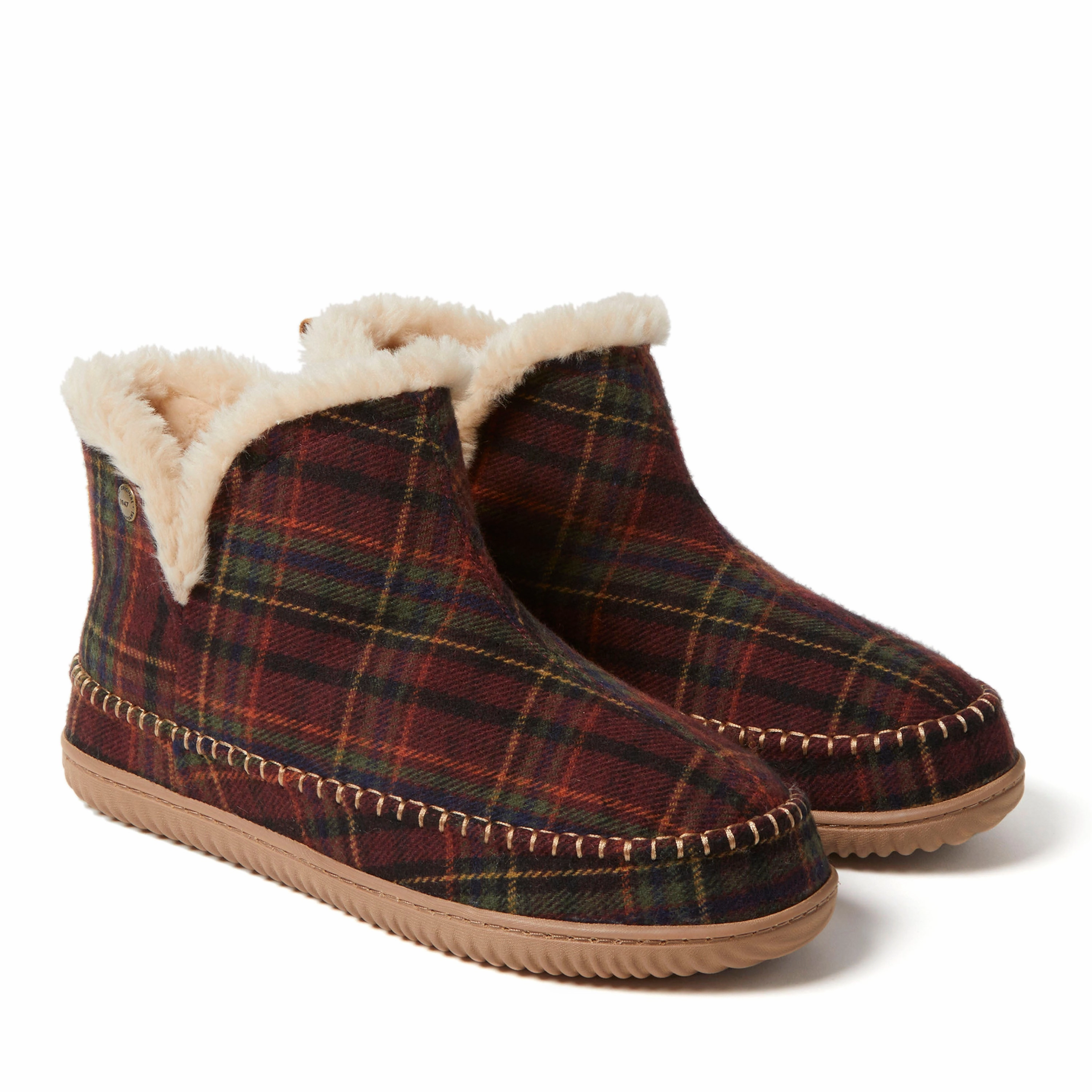 Alpine by Dearfoams Mens Brixen Bootie Slipper