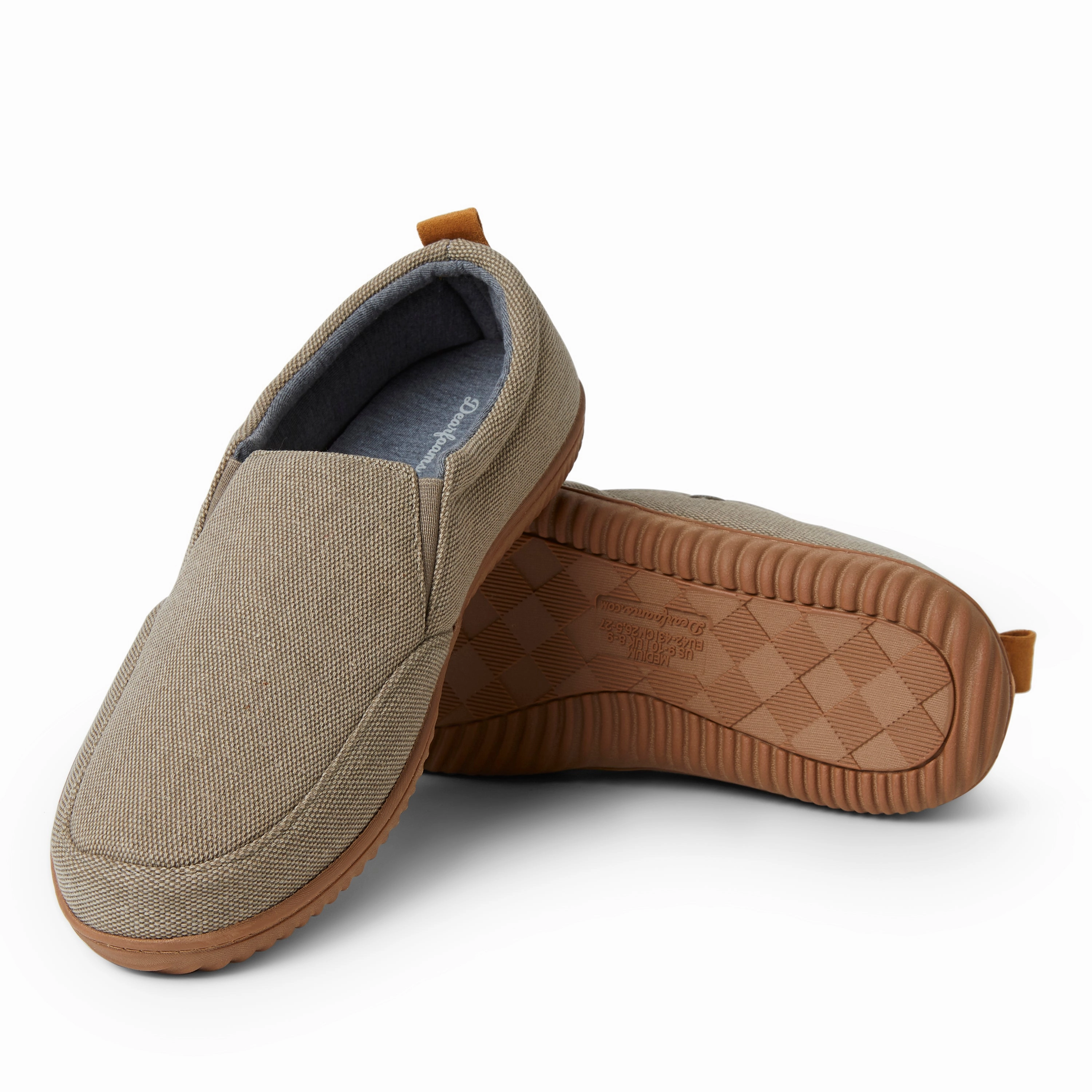 Alpine by Dearfoams Mens Zurich Closed Back Indoor/Outdoor Slipper