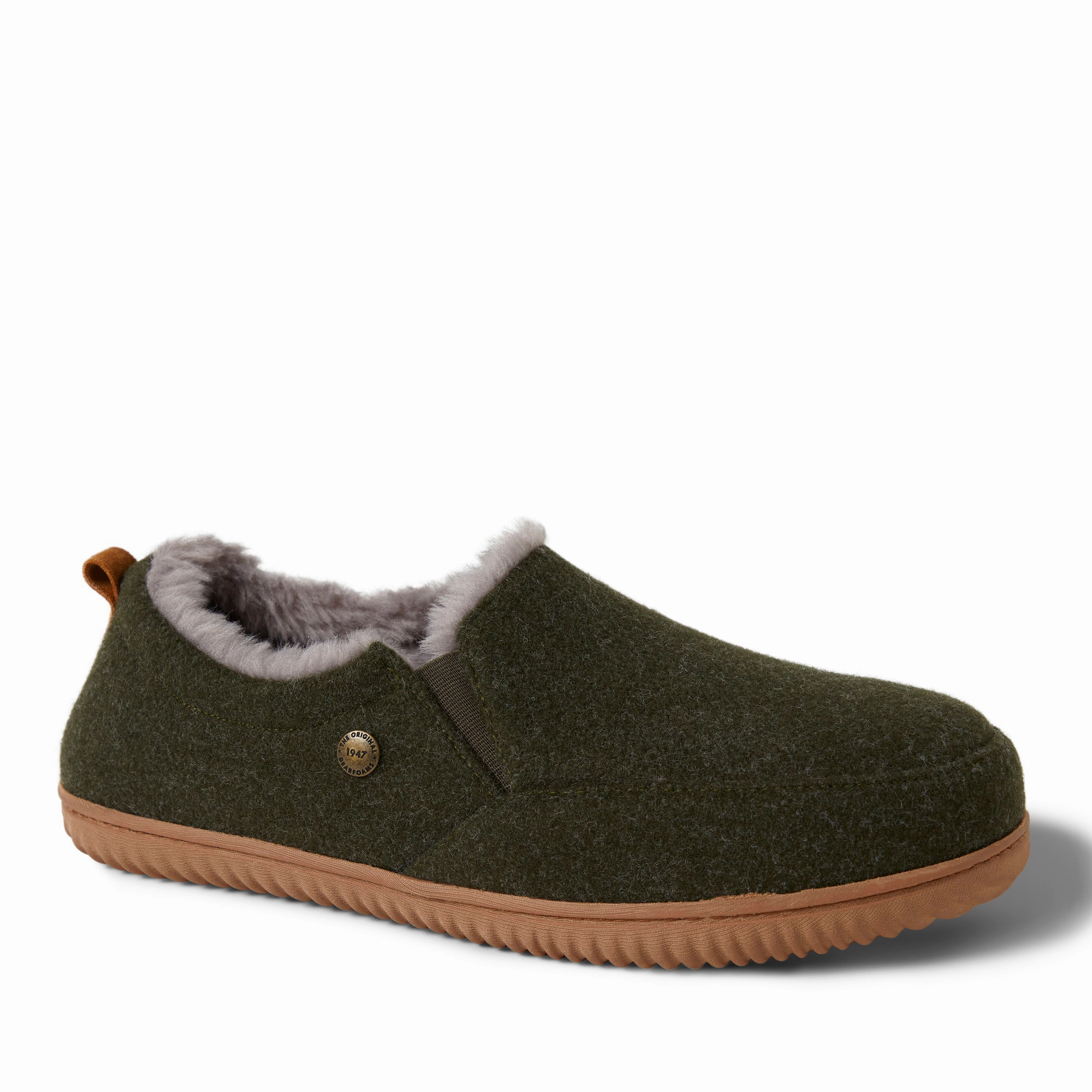 Alpine by Dearfoams Mens Zurich Closed Back Indoor/Outdoor Slipper