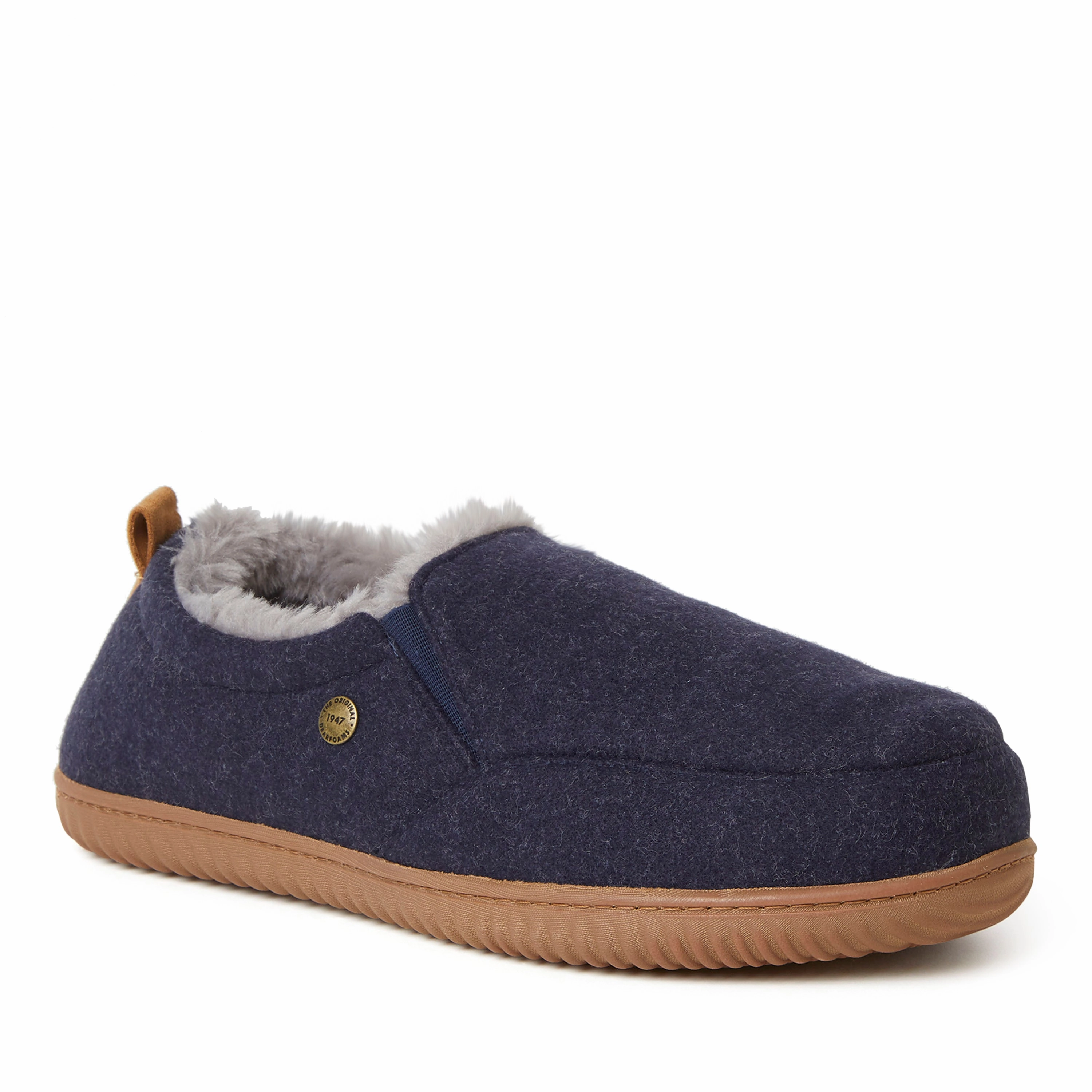 Alpine by Dearfoams Mens Zurich Closed Back Indoor/Outdoor Slipper