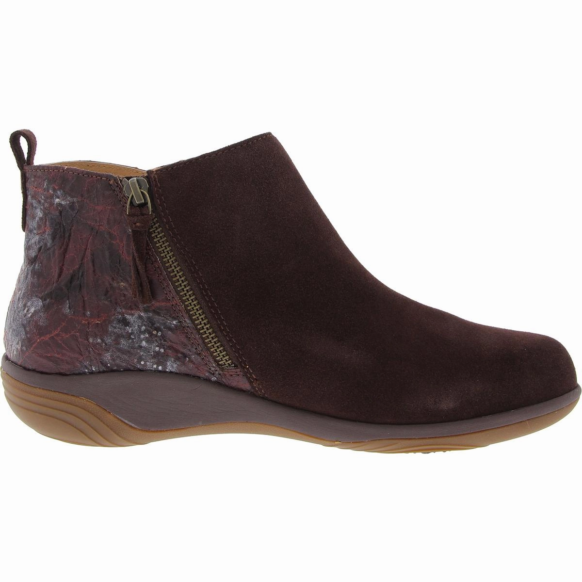Althea Womens Zipper Suede Booties