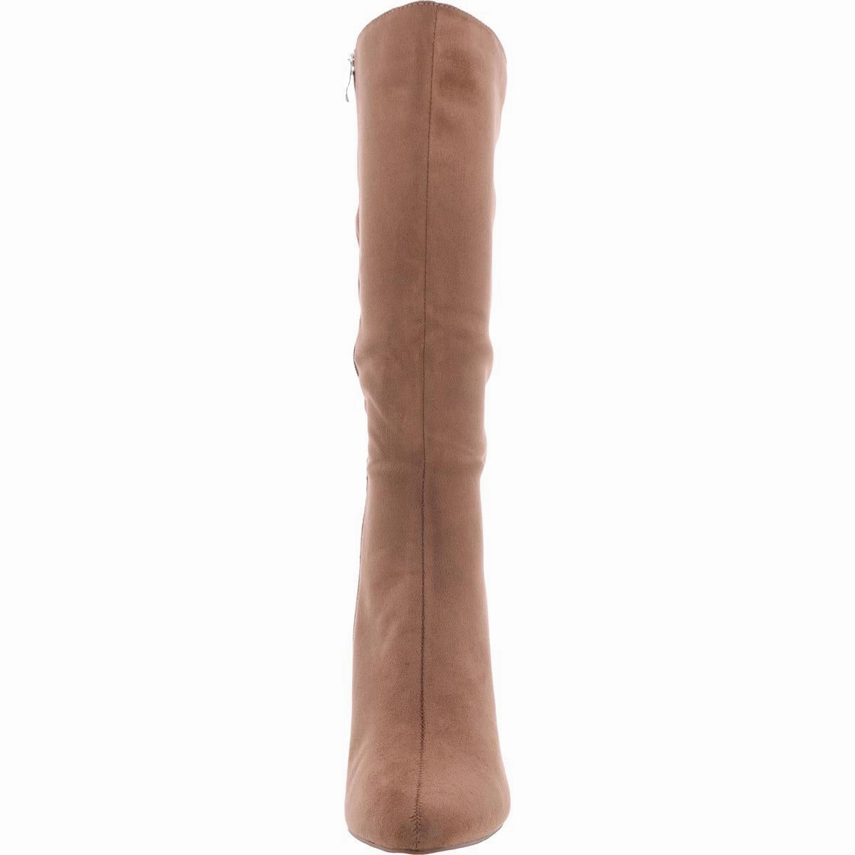 Ameylia Womens Faux Suede Solid Knee-High Boots