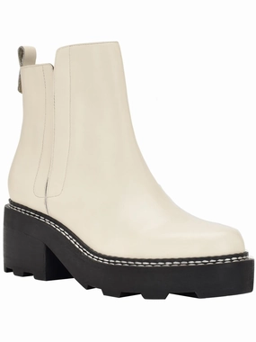 Amina Womens Leather Block Heel Chelsea Boots High-quality Womens Boots discount