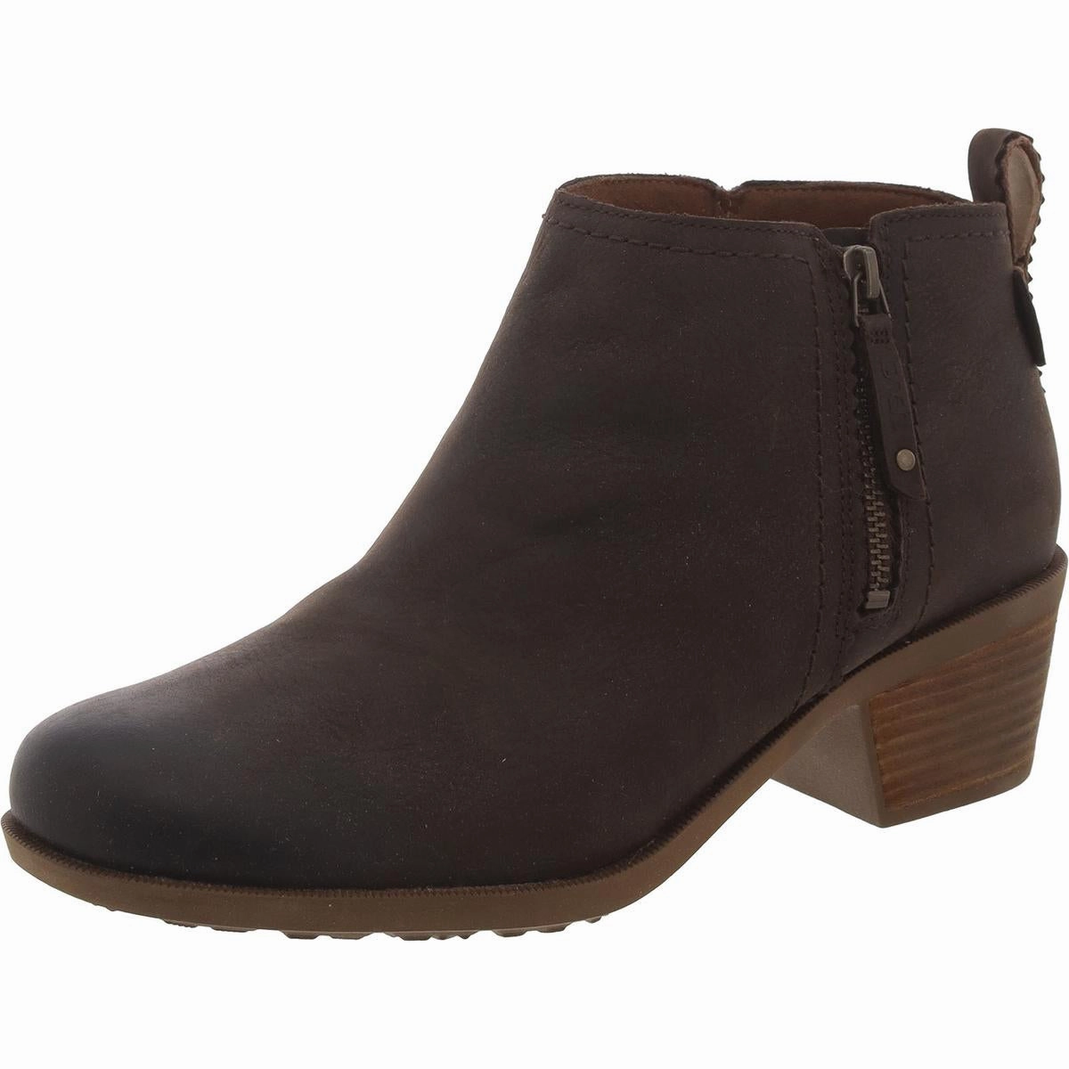 Anaya Womens Leather Booties Ankle Boots Womens Boots sale online