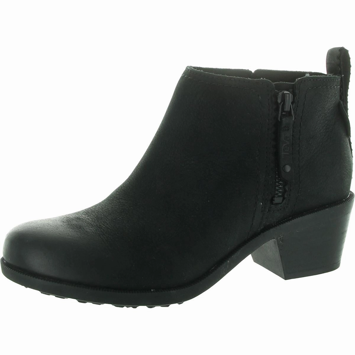 Anaya Womens Leather Booties Ankle Boots