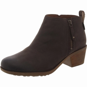 Anaya Womens Leather Booties Ankle Boots Womens Boots sale online