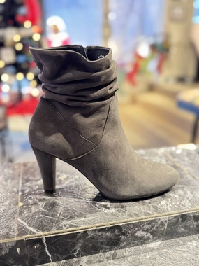 Andes Heeled Boot In Grey Womens Boots clearance deals