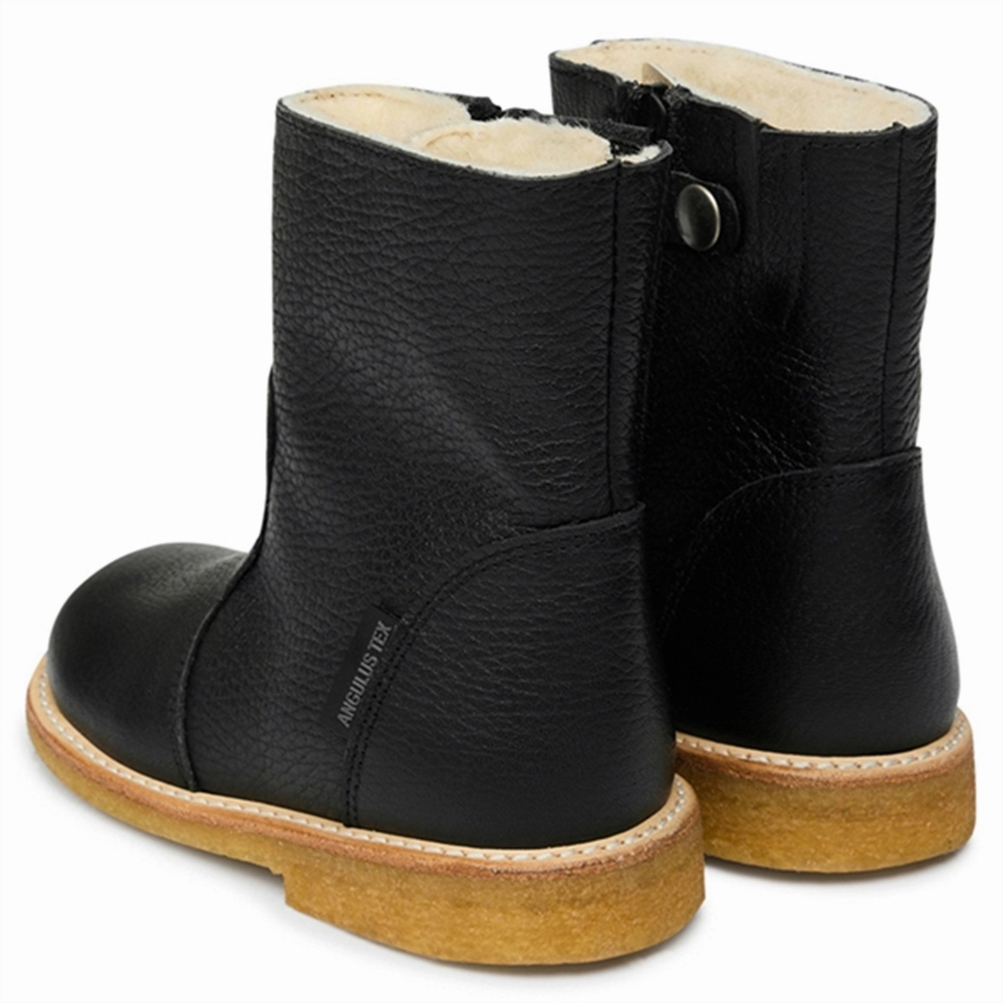 Angulus Basic Tex Boots w Zipper Black