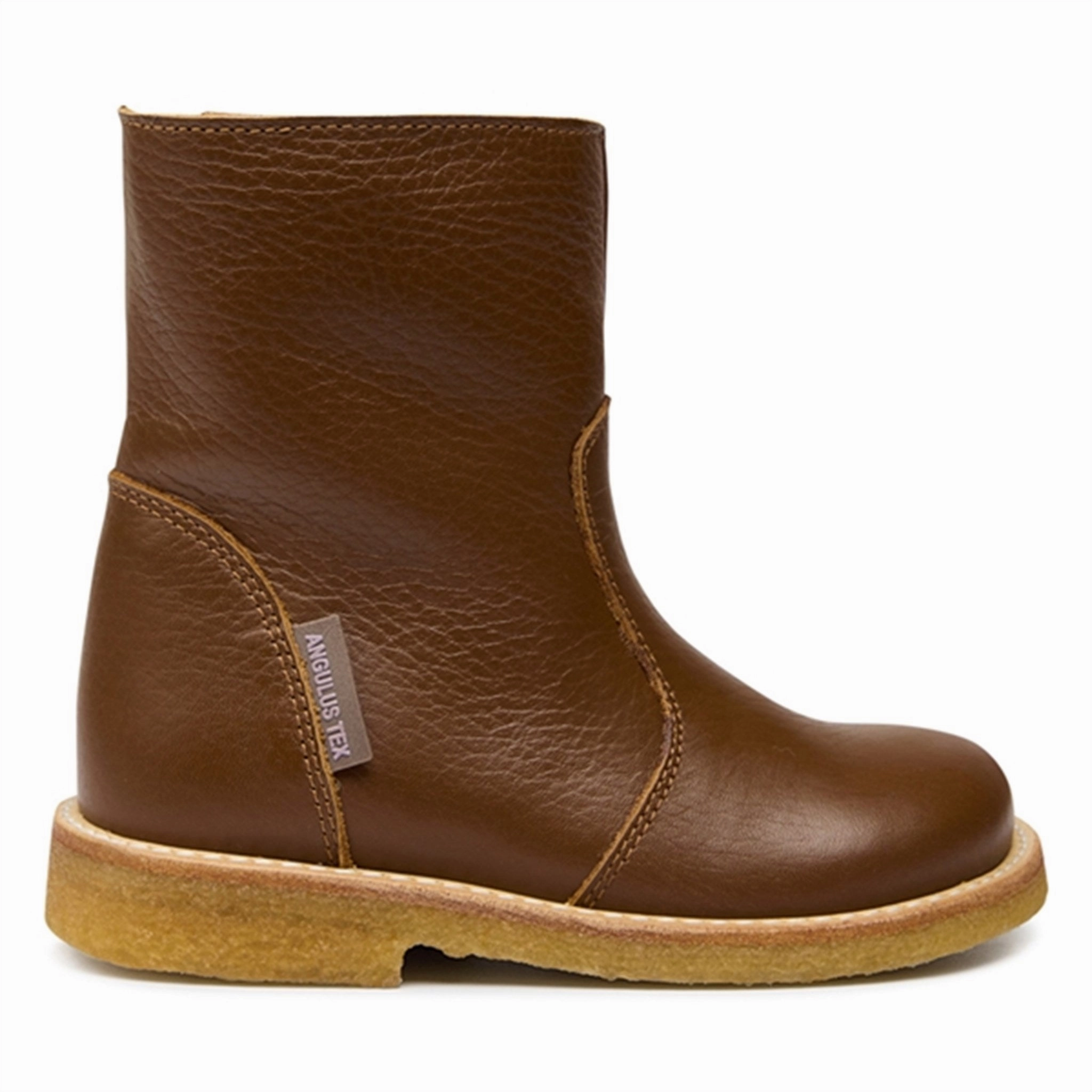 Angulus Basic Tex Boots w Zipper Cognac