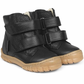 Angulus Beginner TEX Boots w. Velcro Black 2025-401-2504 Cheap Kids Winter Footwear