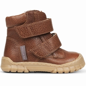 Angulus Beginner Tex Boots w Velcro Cognac Cheap Kids Winter Footwear