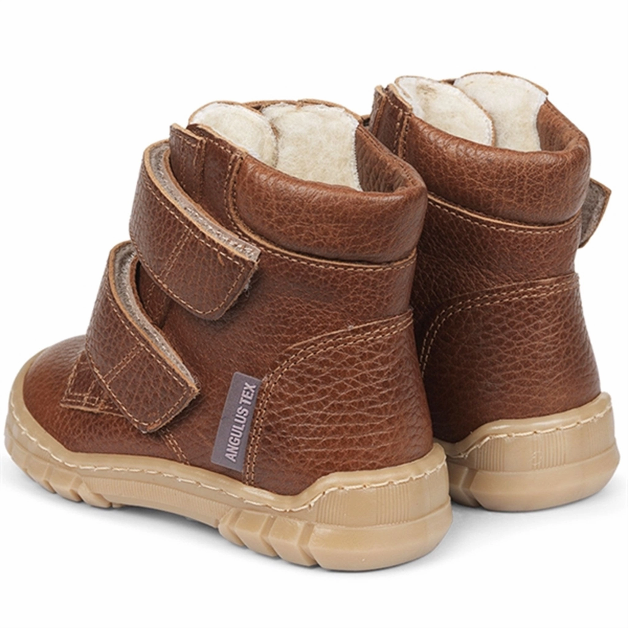 Angulus Beginner Tex Boots w Velcro Cognac
