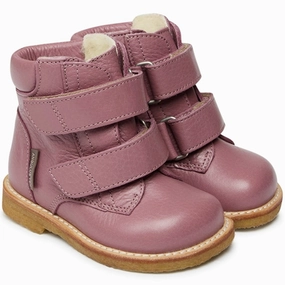 Angulus Beginner Tex-Boots w Velcro Light Plum Cheap Kids Winter Footwear