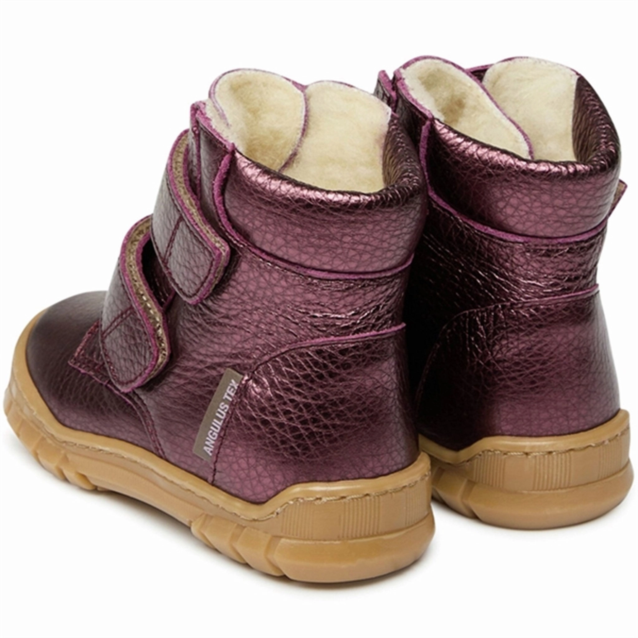 Angulus Beginner Tex Boots w Velcro Plum Shine