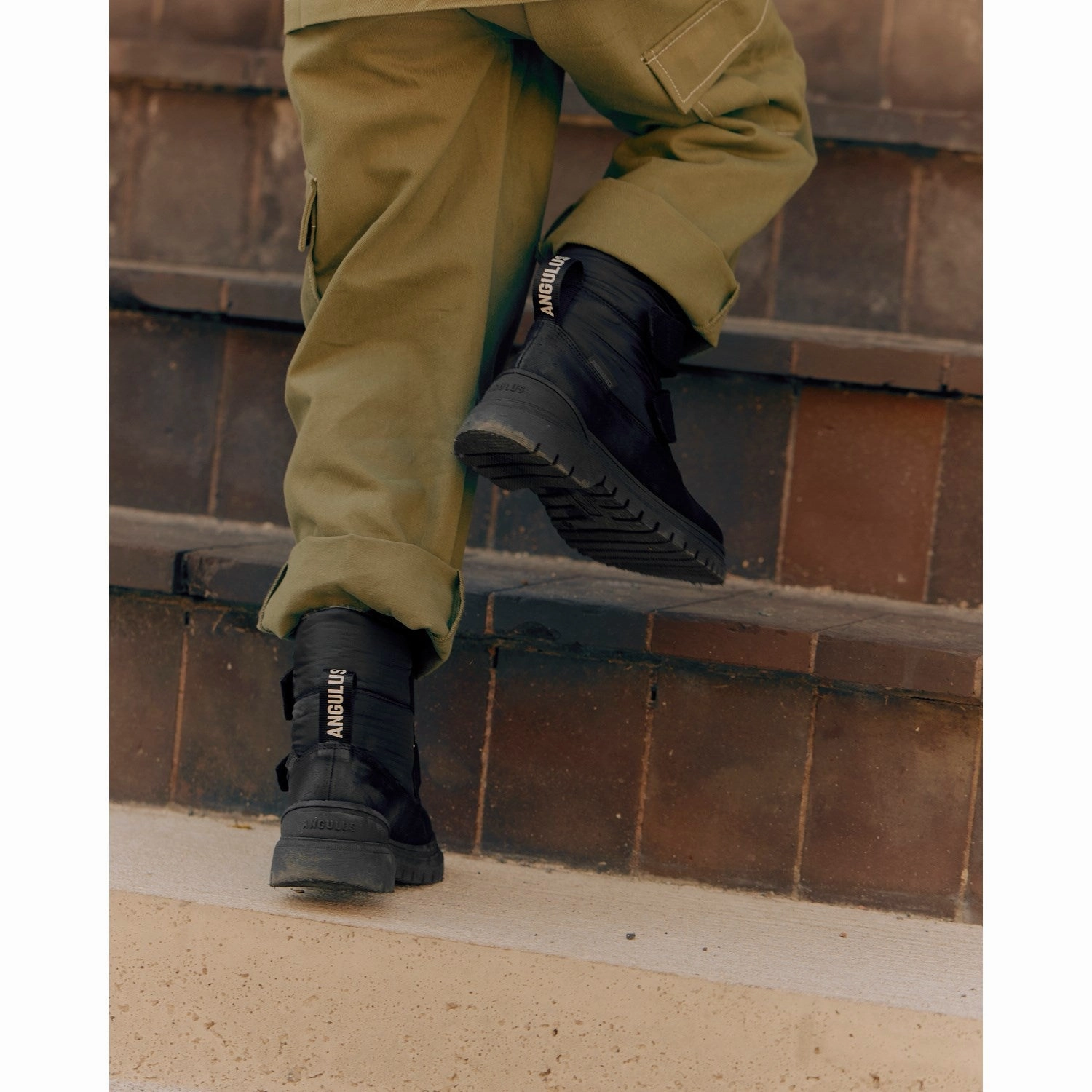 Angulus Black/Black Recycled Ripstop Tex-undefinedstvle Med LAndostrop