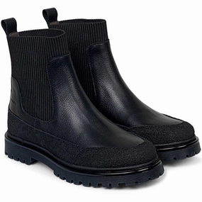 Angulus Boots w. Elastic Black 6110-101-8711-1321/1933 Kids Chelsea Boots sale