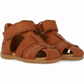 Angulus CAndnac Barnets Frste Sandal Med Kontraststikninger Kids Closed Toe Sandals promo