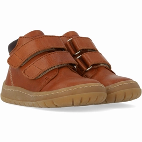 Angulus CAndnac/Tan/Dark Brown Beginner Mid-Cut Sneaker Beginner Shoes With Velcro Kids promo