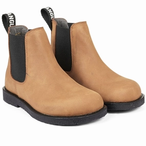 Angulus Chelsea Boots Dark Cognac/Black Elastic Kids Chelsea Boots sale
