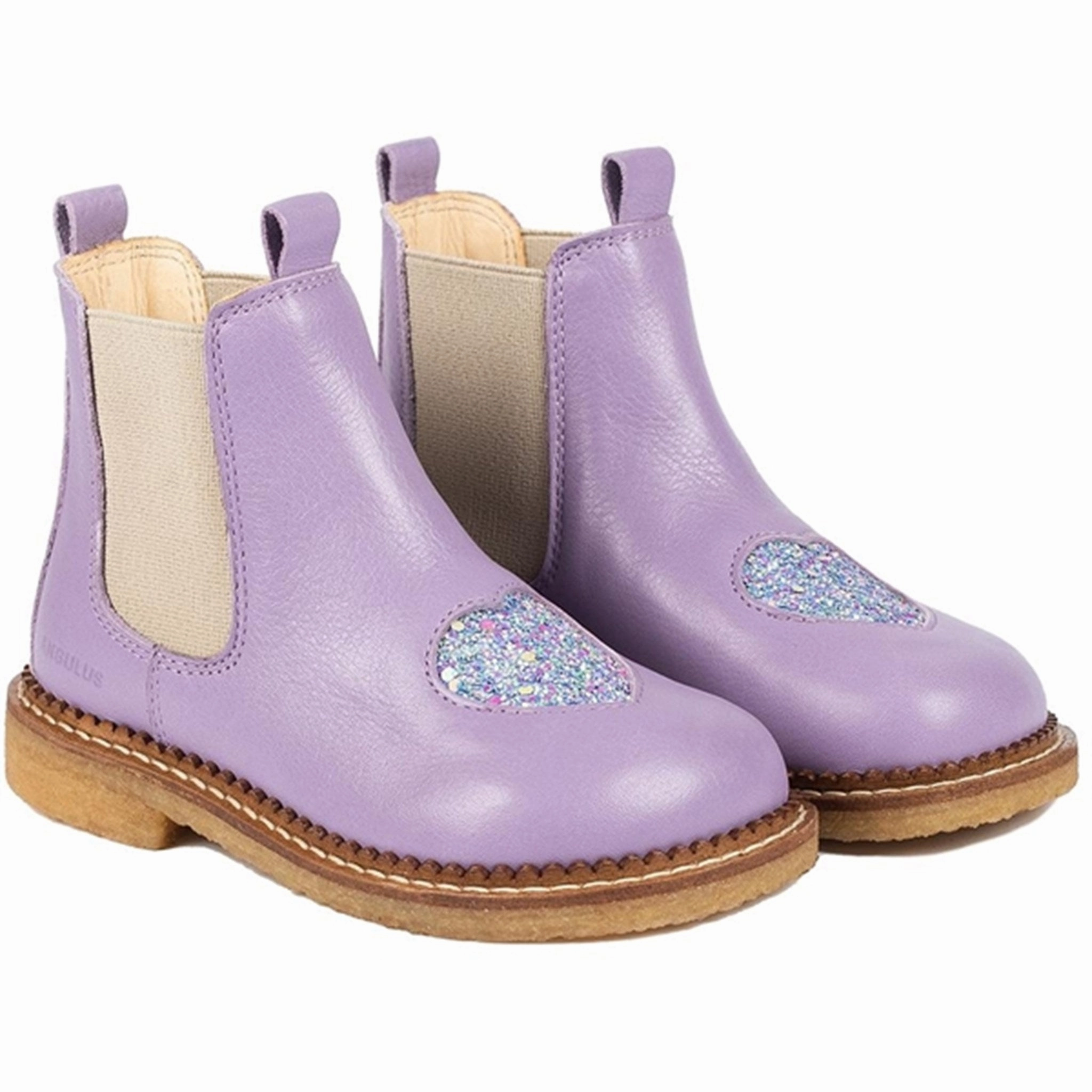 Angulus Chelsea Boots Lilac/Confetti Glitter/Elastic Kids Chelsea Boots sale