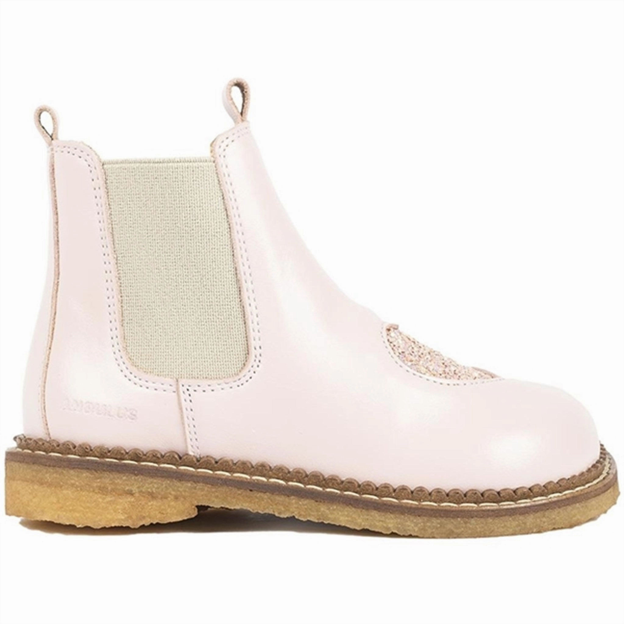 Angulus Chelsea Boots Pale Rose/Rose Glitter/Beige Kids Chelsea Boots sale