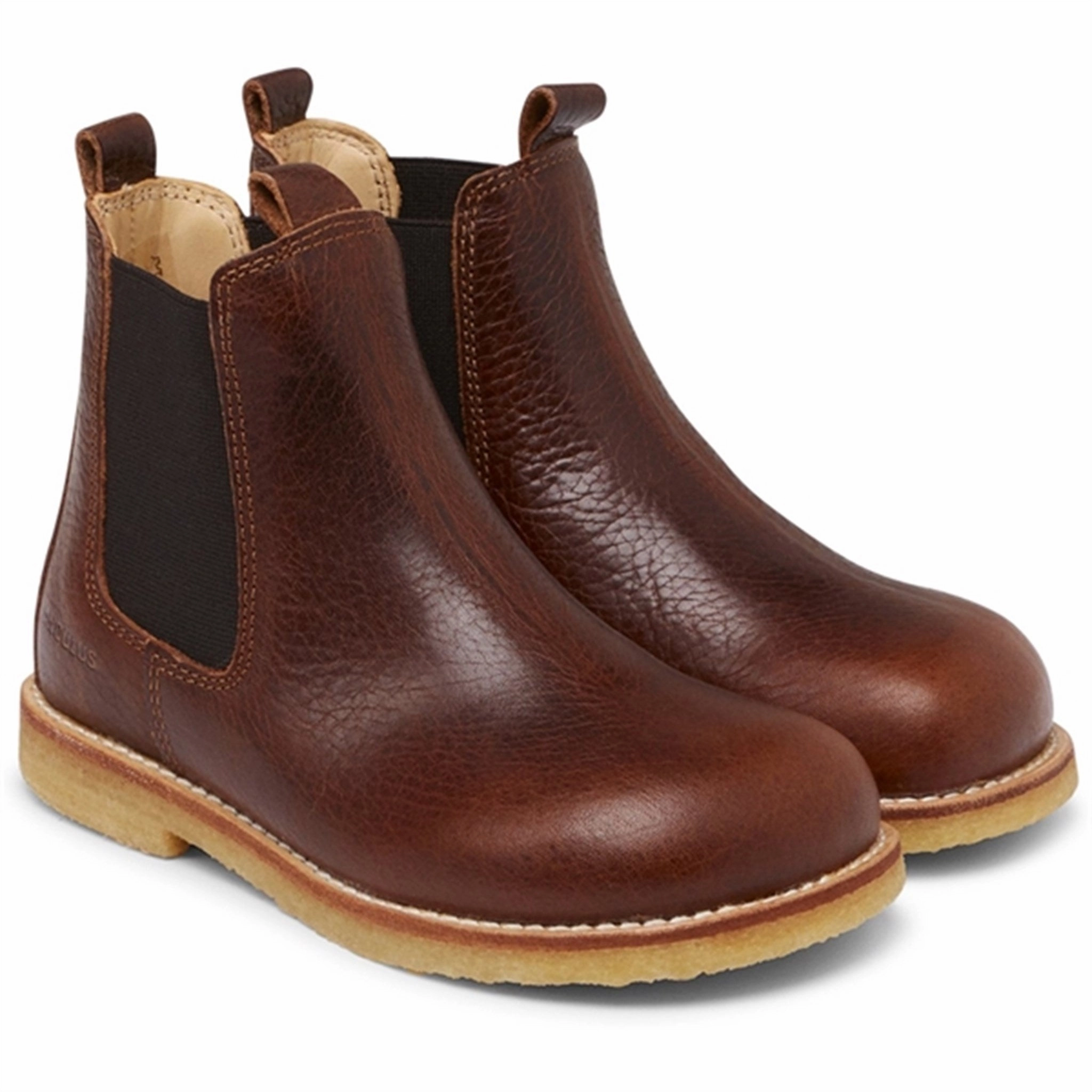 Angulus Chelsea Boots With Elastic Band Dark Brown/Brown Kids Chelsea Boots sale
