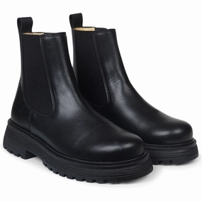 Angulus Chelsea Boots With Track Sole Black/Black Kids Chelsea Boots sale