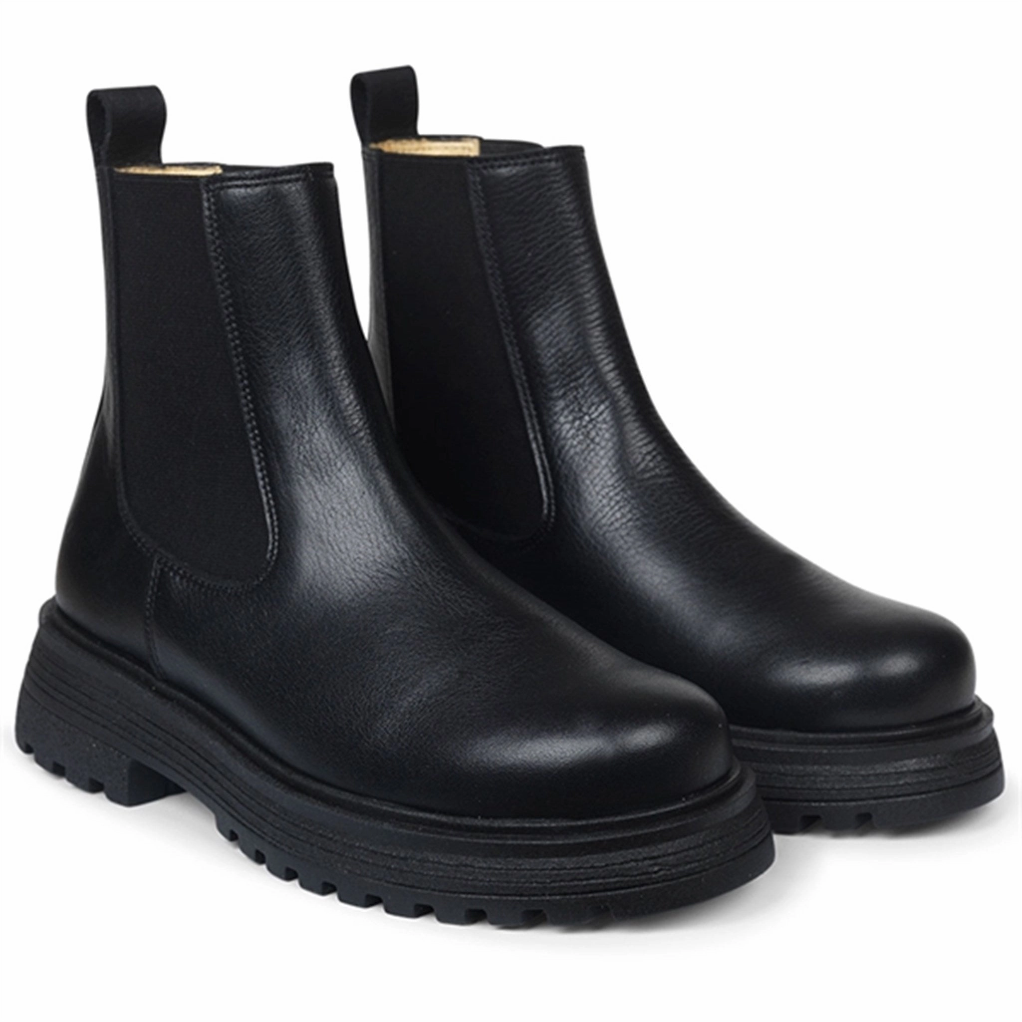 Angulus Chelsea Boots With Track Sole Black/Black Kids Chelsea Boots sale