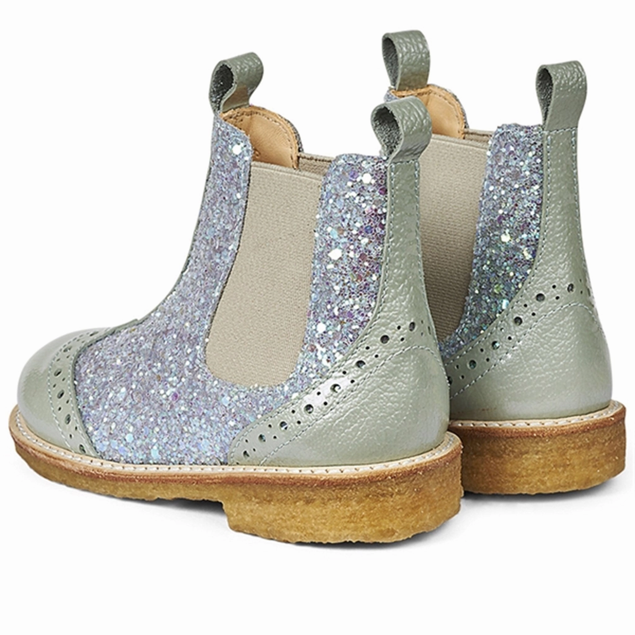 Angulus Chelsea Stvlet W. Elastic Band Mint/Mint Glitter/Beige