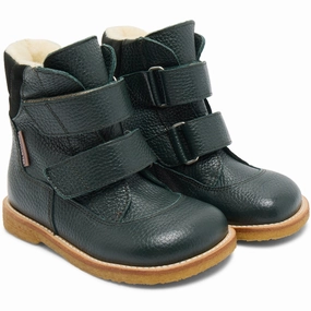 Angulus Deep Teal/Deep Teal Tex Boot with Velcro Closure Cheap Kids Winter Footwear