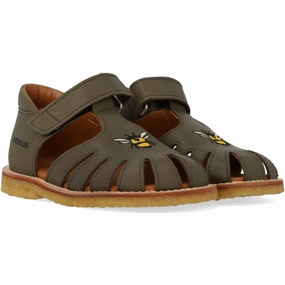 Angulus Forrest Beginner Sandal Med Bi Broderi Kids Closed Toe Sandals promo